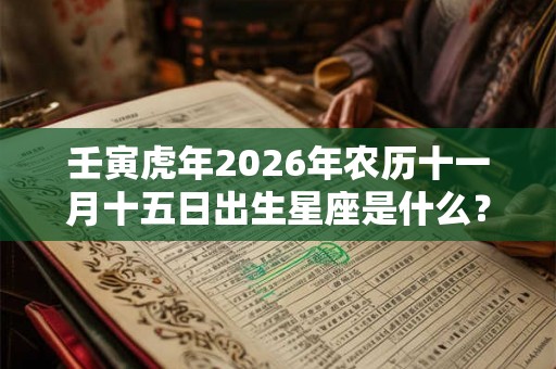 壬寅虎年2026年农历十一月十五日出生星座是什么？