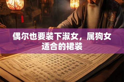 偶尔也要装下淑女，属狗女适合的裙装
