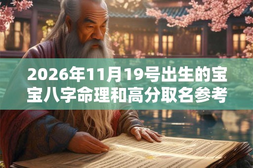 2026年11月19号出生的宝宝八字命理和高分取名参考