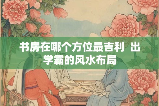 书房在哪个方位最吉利  出学霸的风水布局