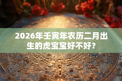 2026年壬寅年农历二月出生的虎宝宝好不好？