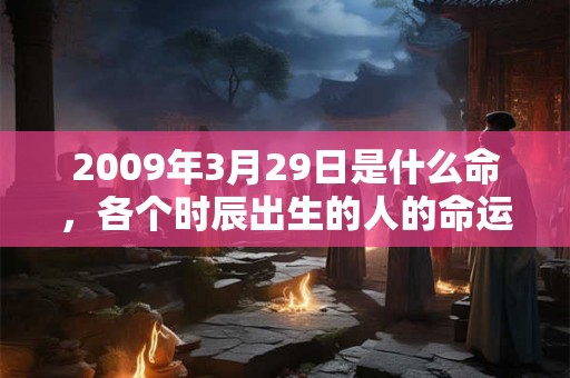 2009年3月29日是什么命，各个时辰出生的人的命运