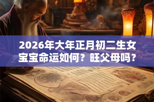 2026年大年正月初二生女宝宝命运如何？旺父母吗？