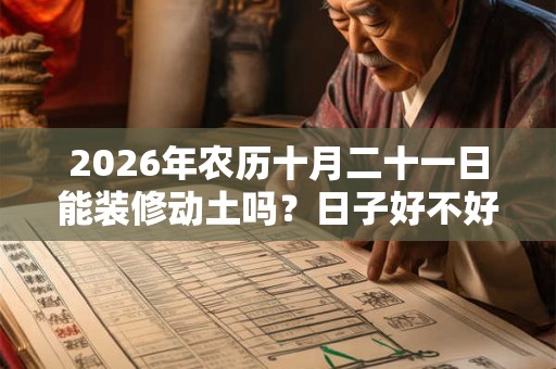 2026年农历十月二十一日能装修动土吗？日子好不好？