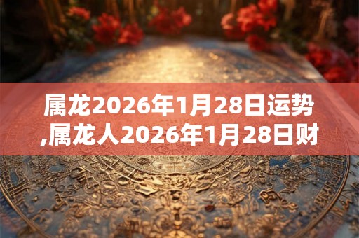属龙2026年1月28日运势,属龙人2026年1月28日财运,生肖龙2026年1月28日运势