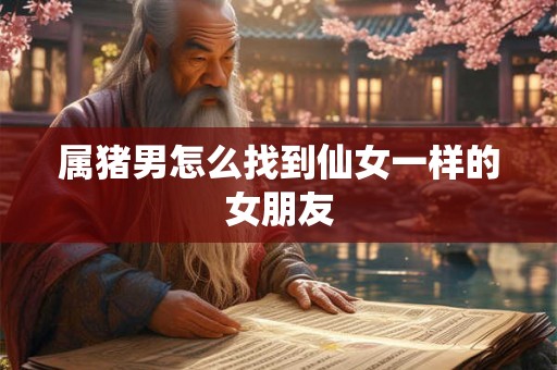 属猪男怎么找到仙女一样的女朋友 属猪男怎么找到仙女一样的女朋友