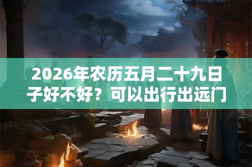 2026年农历五月二十九日子好不好?可以出行出远门吗? 2026年农历五月二十九日子好不好?可以出行出远门吗?