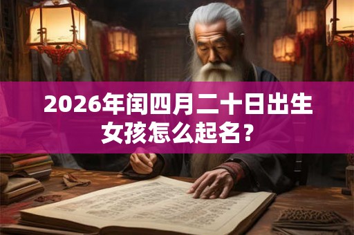 2026年闰四月二十日出生女孩怎么起名？