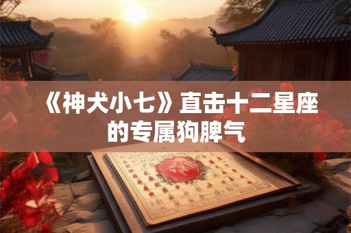 《神犬小七》直击十二星座的专属狗脾气