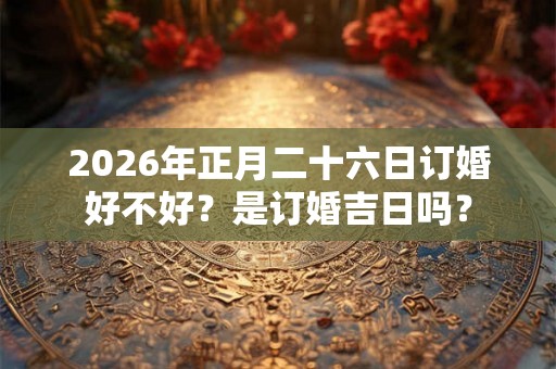 2026年正月二十六日订婚好不好？是订婚吉日吗？