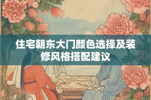 住宅朝东大门颜色选择及装修风格搭配建议 住宅朝东大门颜色选择及装修风格搭配建议