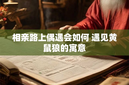 相亲路上偶遇会如何 遇见黄鼠狼的寓意