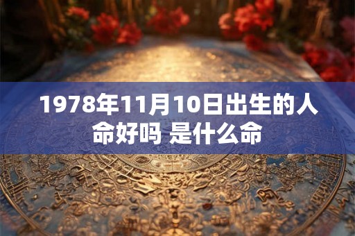 1978年11月10日出生的人命好吗 是什么命