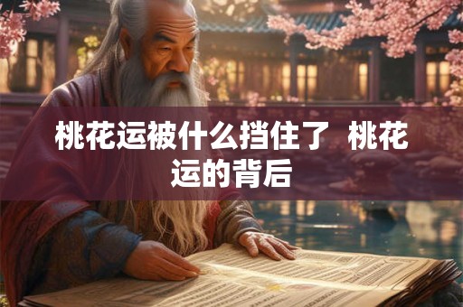 桃花运被什么挡住了  桃花运的背后