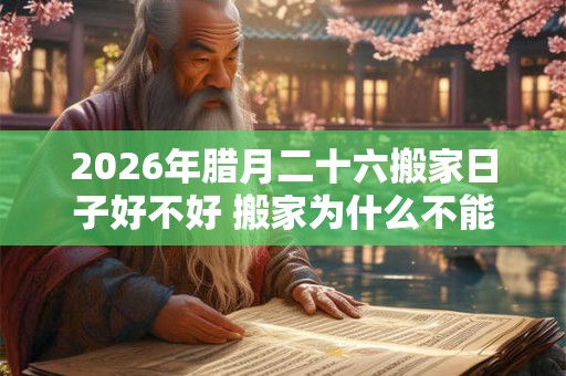 2026年腊月二十六搬家日子好不好 搬家为什么不能带旧枕头