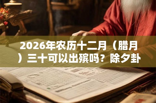 2026年农历十二月（腊月）三十可以出殡吗？除夕卦象如何？