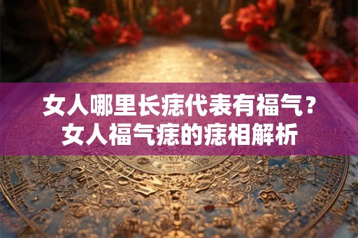 女人哪里长痣代表有福气？女人福气痣的痣相解析