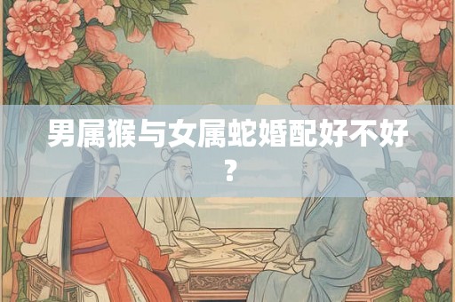 男属猴与女属蛇婚配好不好？