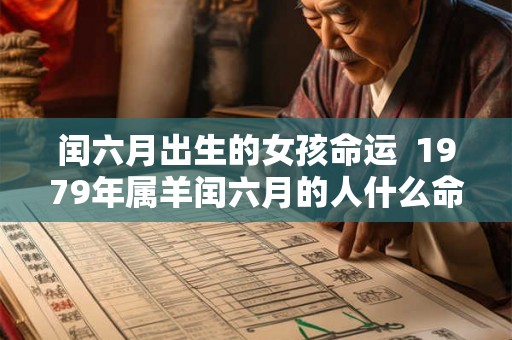 闰六月出生的女孩命运  1979年属羊闰六月的人什么命