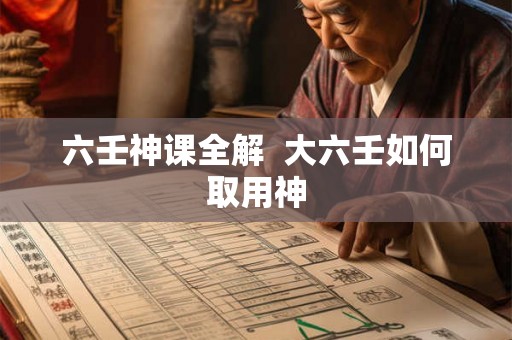 六壬神课全解  大六壬如何取用神
