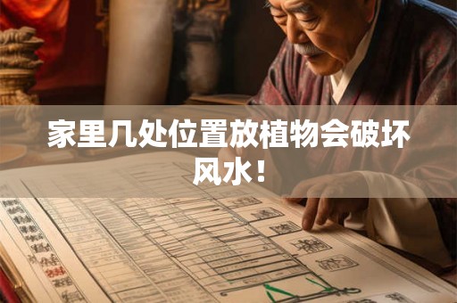 家里几处位置放植物会破坏风水！