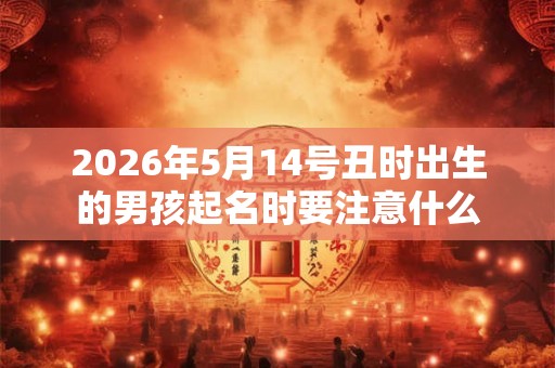 2026年5月14号丑时出生的男孩起名时要注意什么
