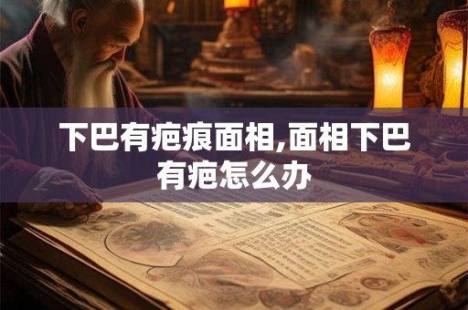 下巴有疤痕面相,面相下巴有疤怎么办