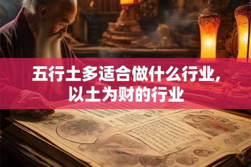 五行土多适合做什么行业,以土为财的行业