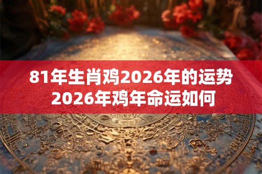 81年生肖鸡2026年的运势 2026年鸡年命运如何 81年生肖鸡2026年的运势 2026年鸡年命运如何