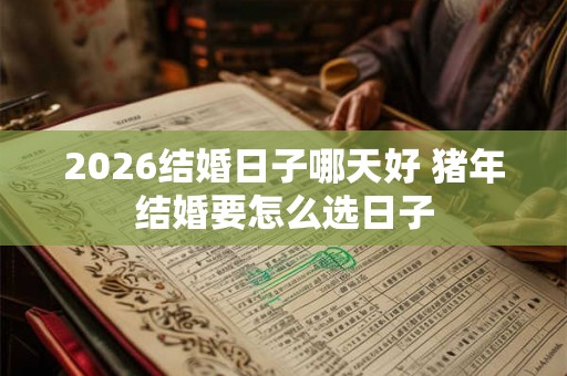 2026结婚日子哪天好 猪年结婚要怎么选日子