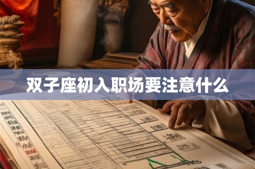 双子座初入职场要注意什么 双子座初入职场要注意什么