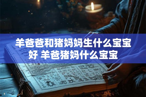 羊爸爸和猪妈妈生什么宝宝好 羊爸猪妈什么宝宝