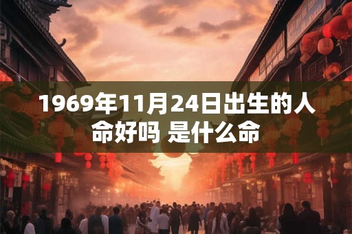 1969年11月24日出生的人命好吗 是什么命