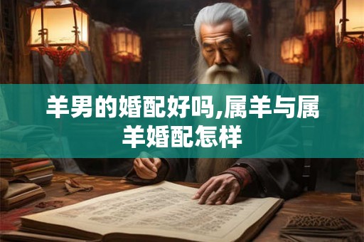 羊男的婚配好吗,属羊与属羊婚配怎样