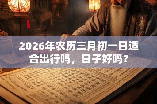 2026年农历三月初一日适合出行吗，日子好吗？