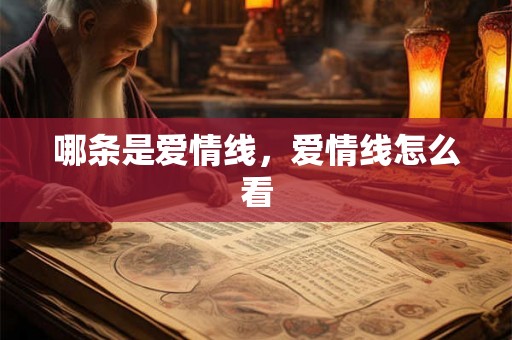 哪条是爱情线，爱情线怎么看