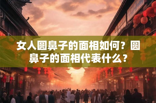女人圆鼻子的面相如何？圆鼻子的面相代表什么？