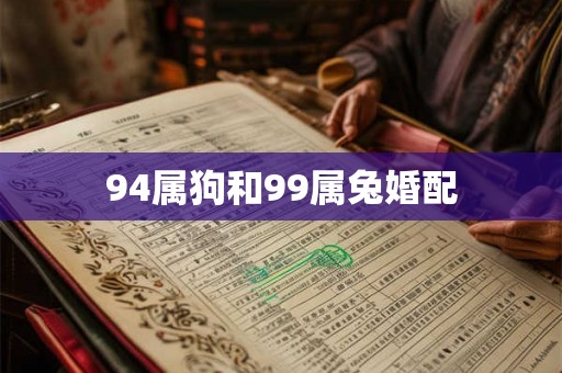94属狗和99属兔婚配