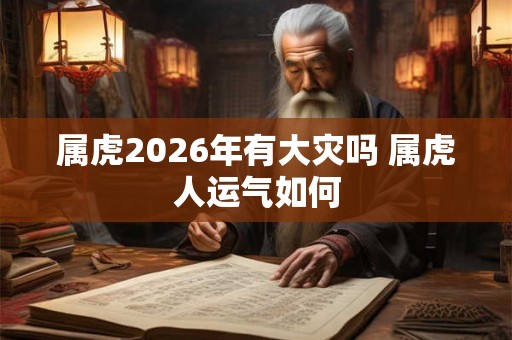 属虎2026年有大灾吗 属虎人运气如何 属虎2026年有大灾吗 属虎人运气如何