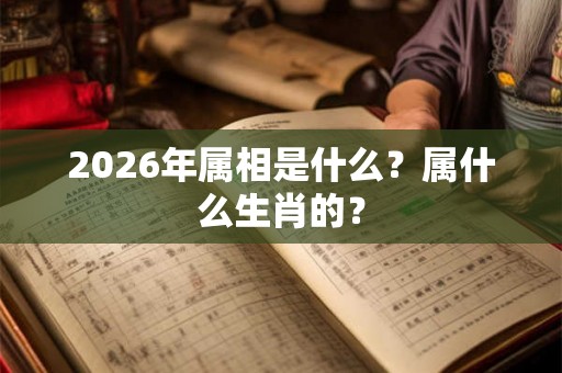 2026年属相是什么？属什么生肖的？