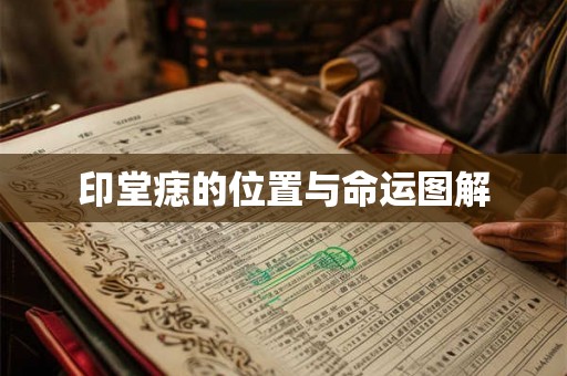 印堂痣的位置与命运图解