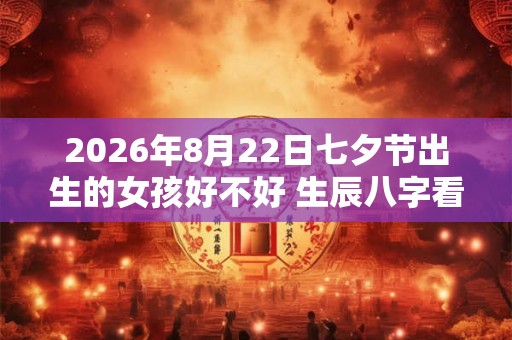 2026年8月22日七夕节出生的女孩好不好 生辰八字看命