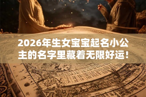 2026年生女宝宝起名小公主的名字里藏着无限好运！