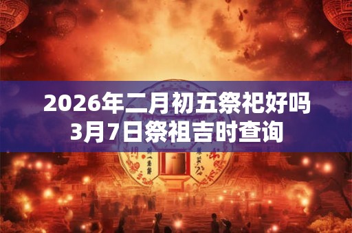 2026年二月初五祭祀好吗3月7日祭祖吉时查询