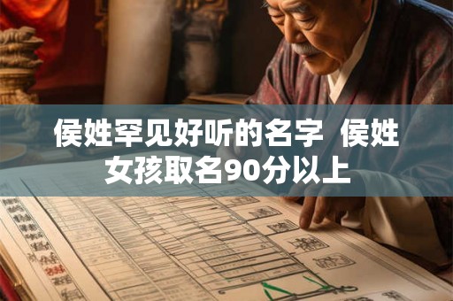 侯姓罕见好听的名字  侯姓女孩取名90分以上