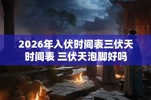 2026年入伏时间表三伏天时间表 三伏天泡脚好吗 2026年入伏时间表三伏天时间表 三伏天泡脚好吗