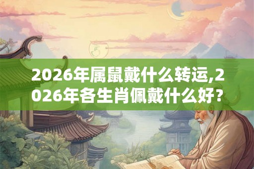 2026年属鼠戴什么转运,2026年各生肖佩戴什么好? 2026年属鼠戴什么转运,2026年各生肖佩戴什么好?