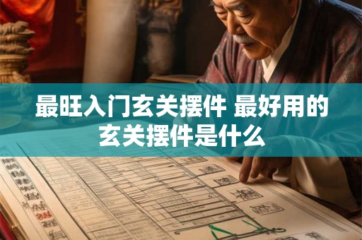 最旺入门玄关摆件 最好用的玄关摆件是什么