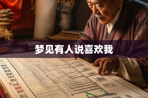 梦见有人说喜欢我