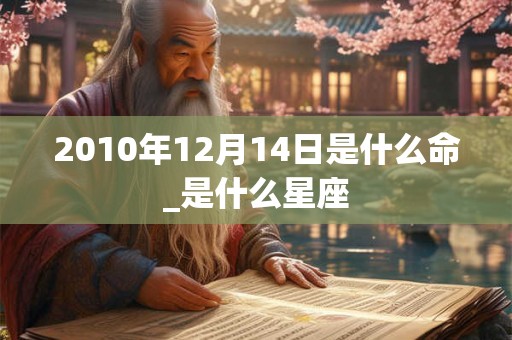 2010年12月14日是什么命_是什么星座